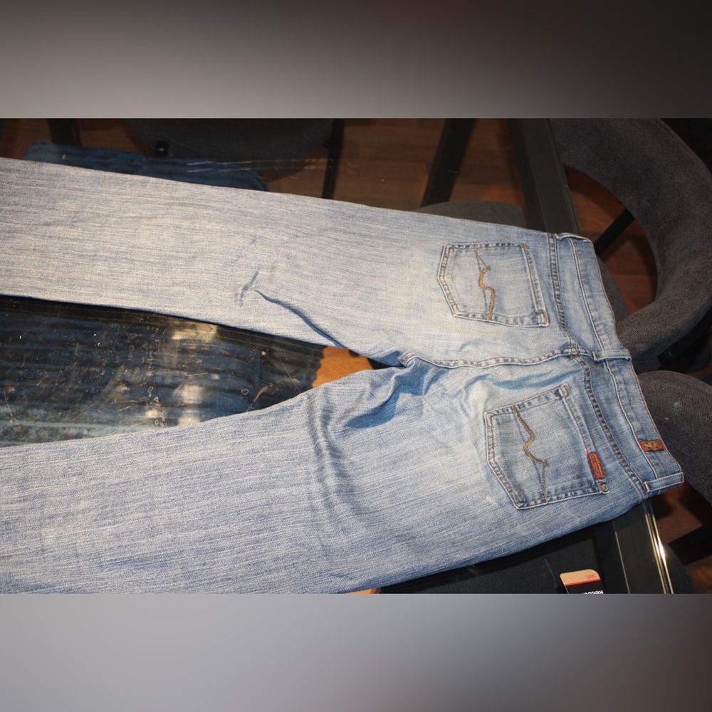 7 For All Mankind Relaxed Fit Blue Jeans